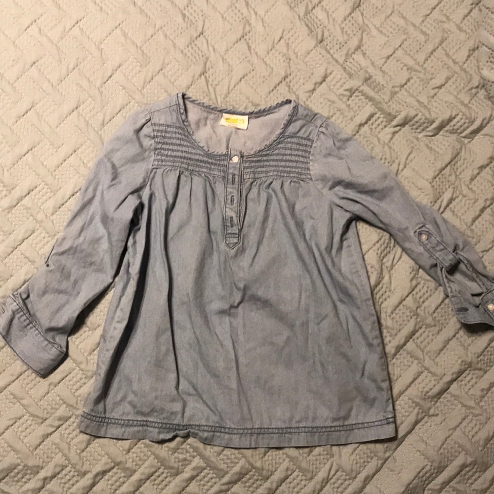 CRAZY 8 girl lightweight denim top